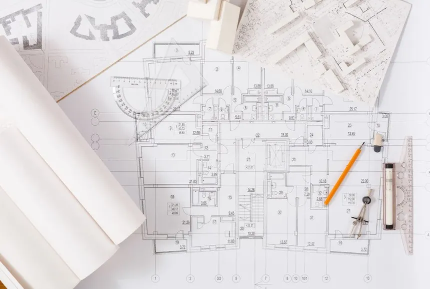 Plans d'architecte et permis de construire.